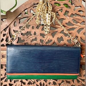 Authentic Limited Edition Louis Vuitton Tri-color Epi long wallet